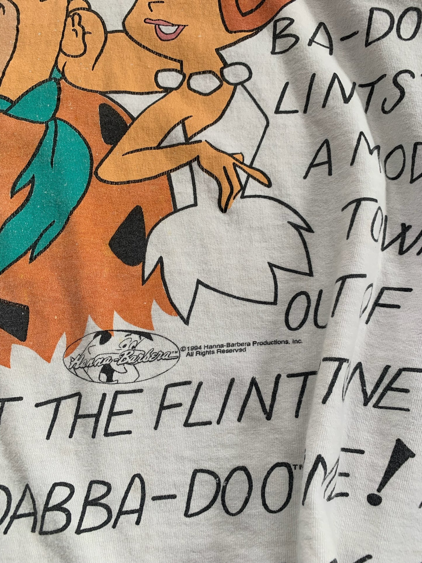 XL 1994 Flintstones AOP T-shirt