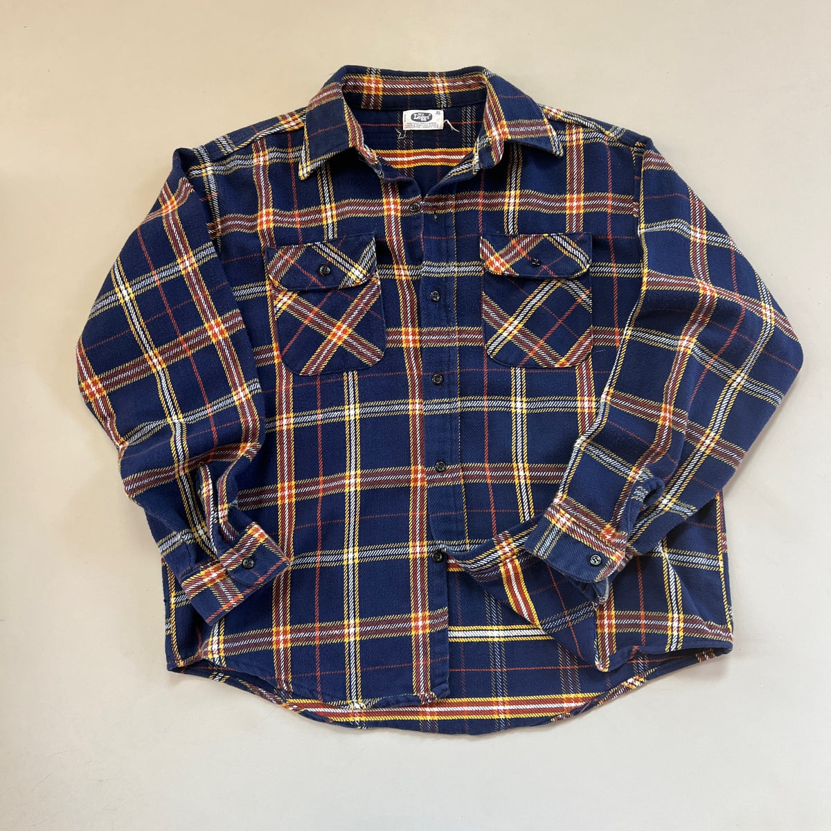 Large Vintage Mr Leggs Heavy Weight Woven Flannel