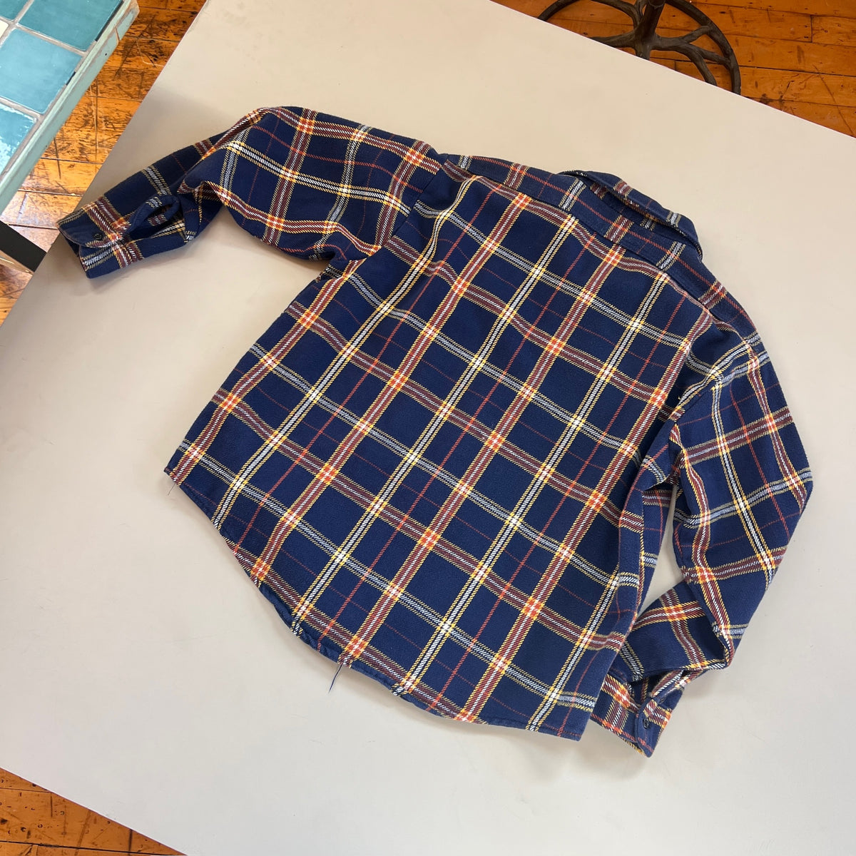 Large Vintage Mr Leggs Heavy Weight Woven Flannel