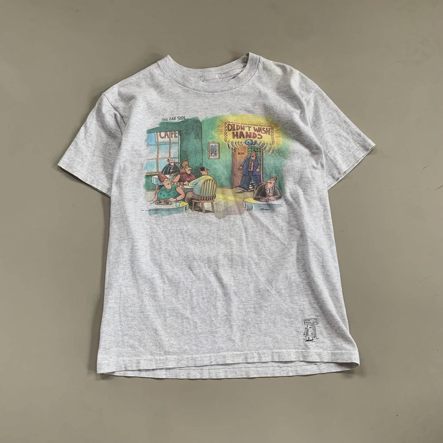 Medium 90s The Far Side Didn't Wash Hands T-shirt