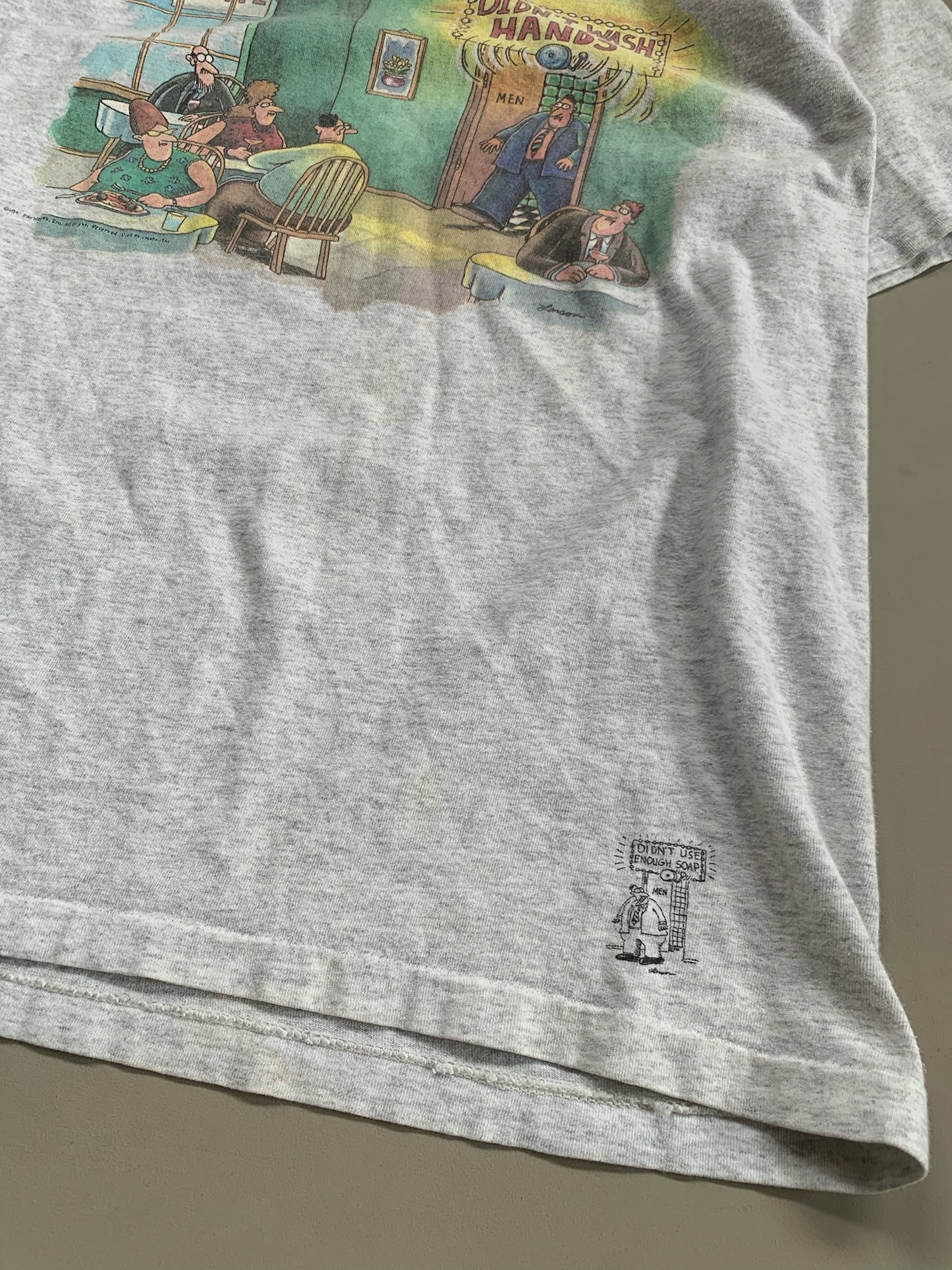 Medium 90s The Far Side Didn't Wash Hands T-shirt
