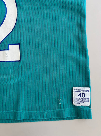 Large 90s Charlotte Hornets Larry Johnson Jersey