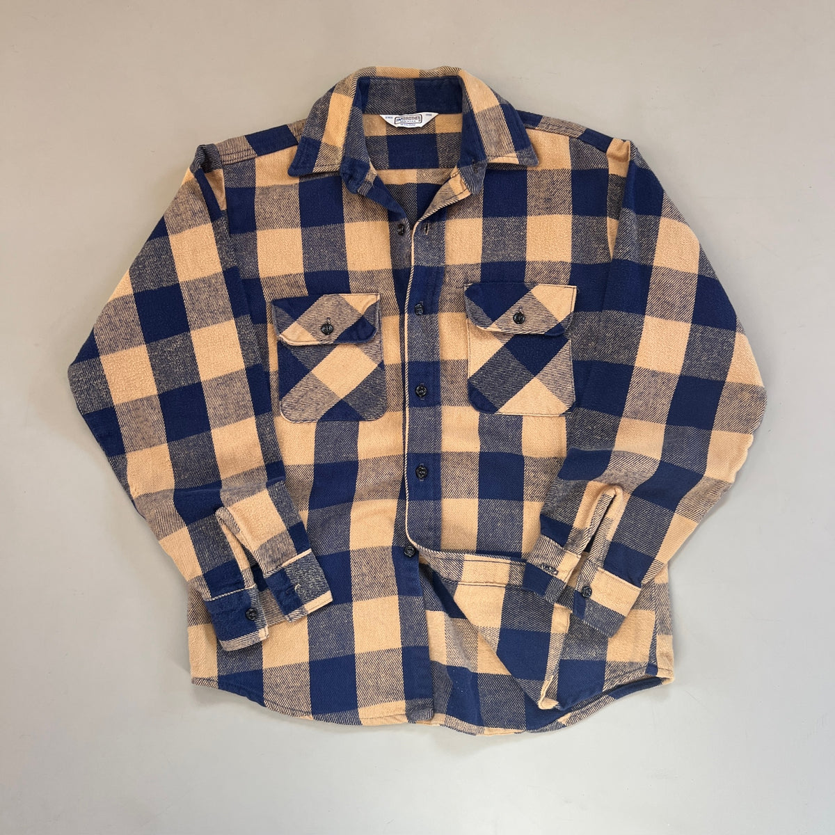 Medium Vintage Five Brother Heavy Weight Woven Flannel