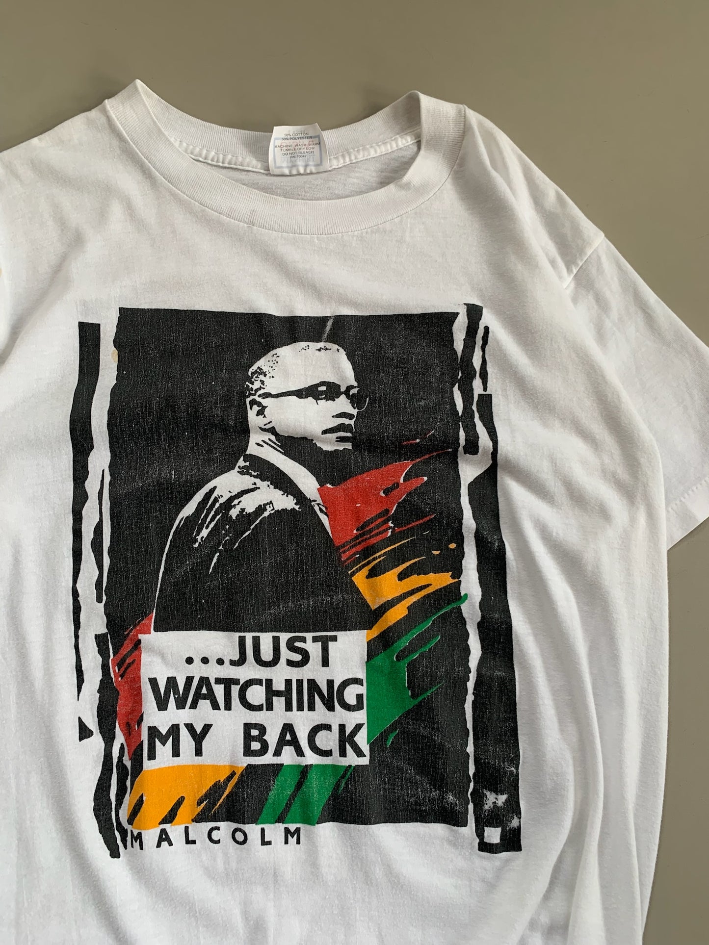 Large 80s Malcolm X T-shirt