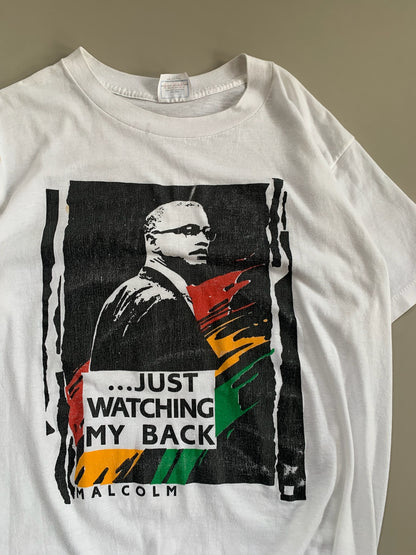 Large 80s Malcolm X T-shirt