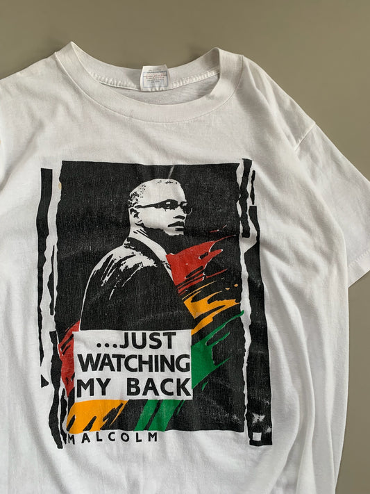 Large 80s Malcolm X T-shirt