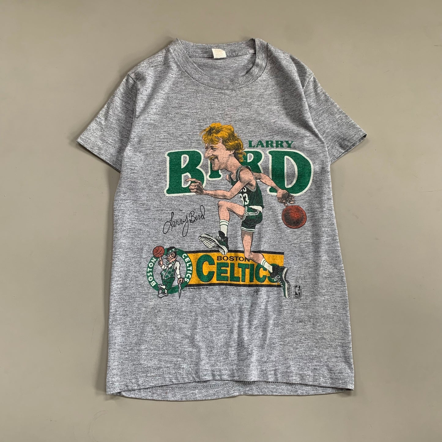 Small 80s Boston Celtics Larry Bird T-shirt