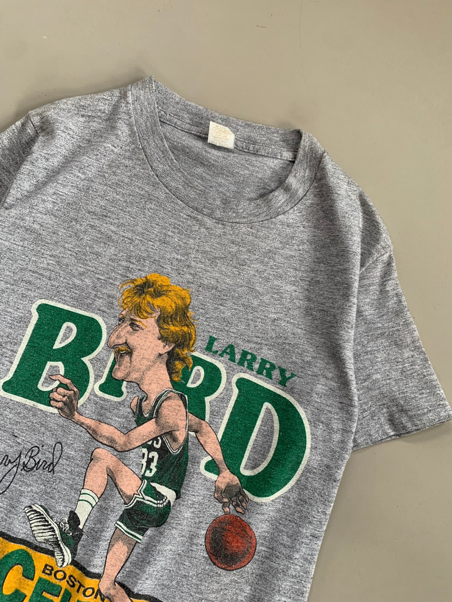 Small 80s Boston Celtics Larry Bird T-shirt