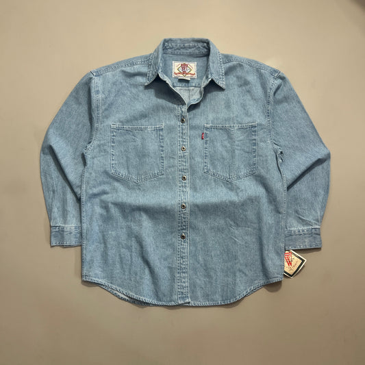 Medium 1990s Levi's Denim Button Shirt