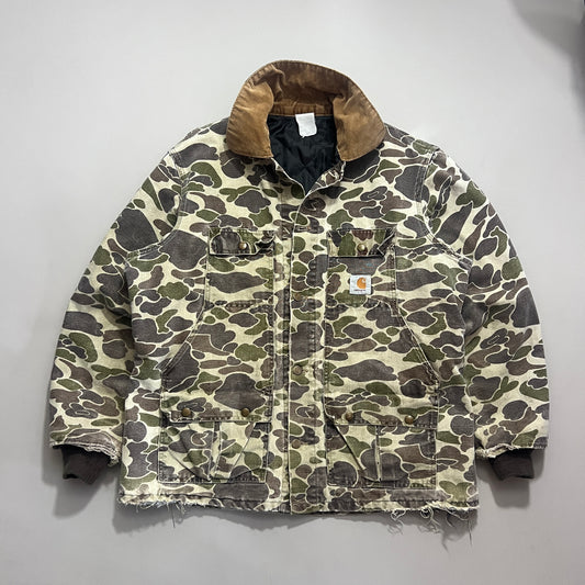 Large 1990s Carhartt Duck Camo Chore Jacket