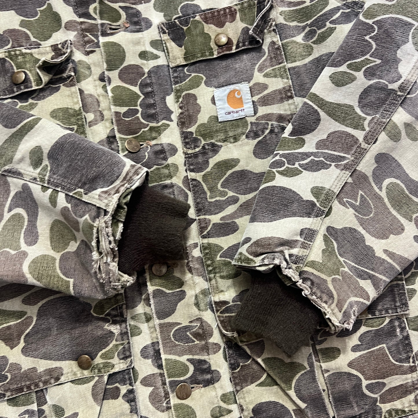 Large 1990s Carhartt Duck Camo Chore Jacket