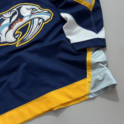 XXL 1990s Nashville Predators Bauer Fight Strap Hockey Jersey