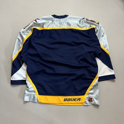XXL 1990s Nashville Predators Bauer Fight Strap Hockey Jersey