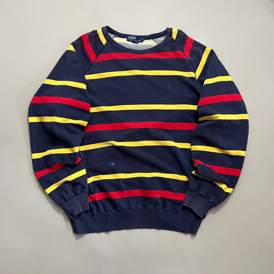 XL 1990s Polo Ralph Lauren Striped Sweatshirt