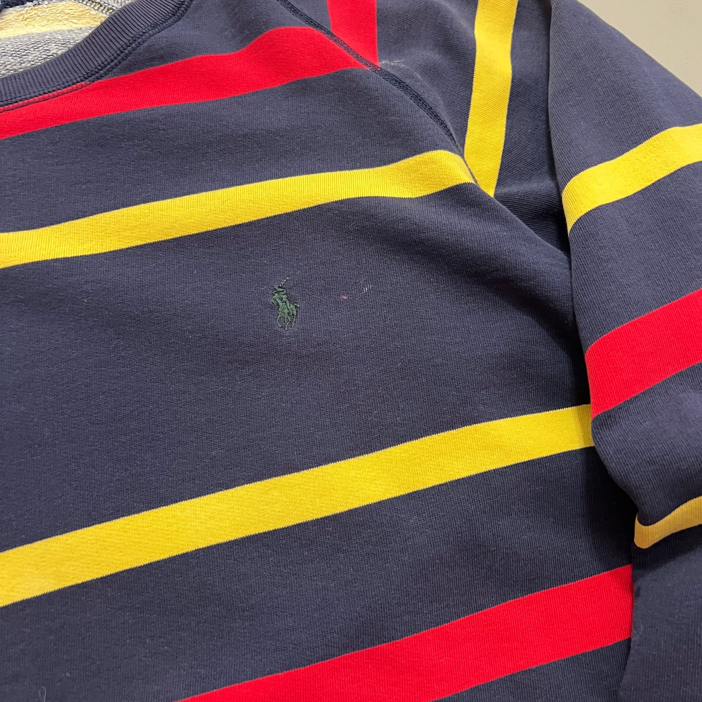 XL 1990s Polo Ralph Lauren Striped Sweatshirt