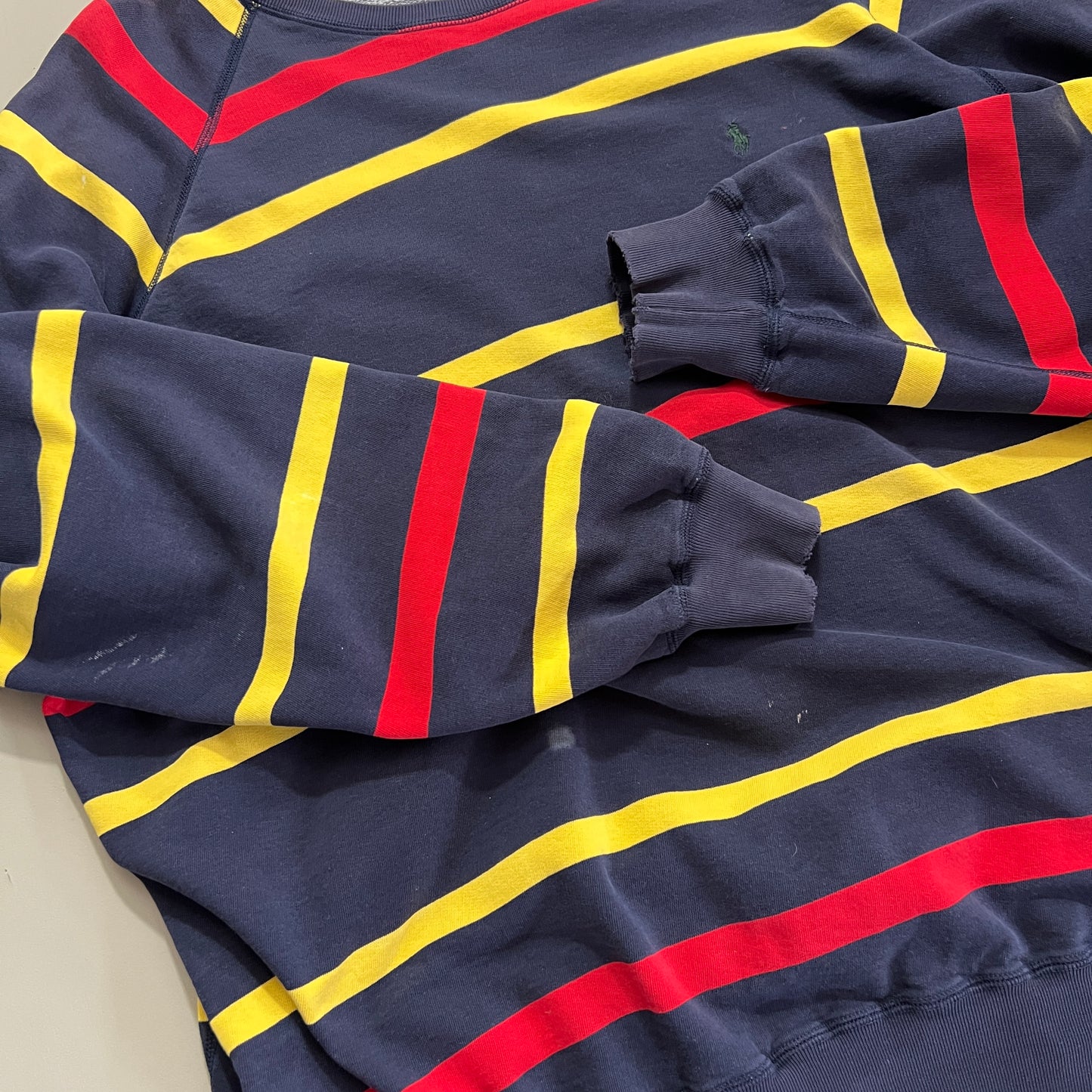 XL 1990s Polo Ralph Lauren Striped Sweatshirt