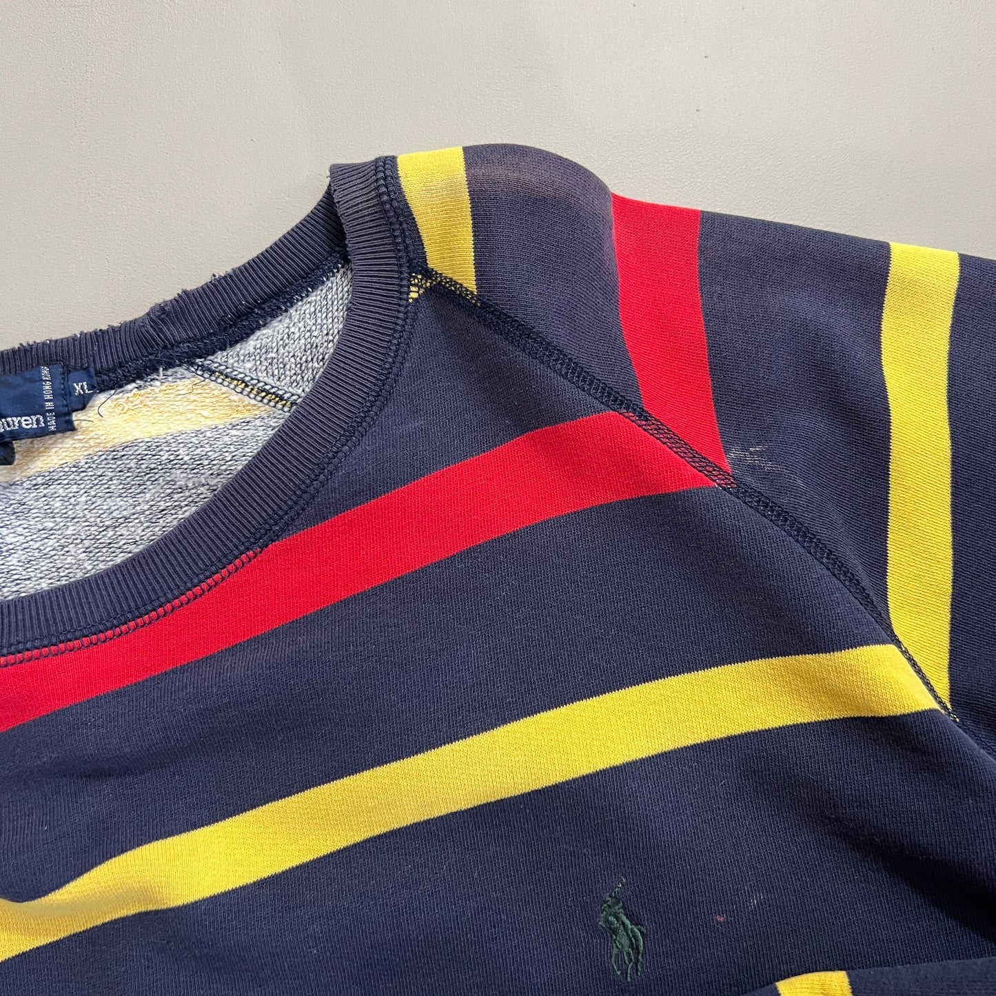 XL 1990s Polo Ralph Lauren Striped Sweatshirt