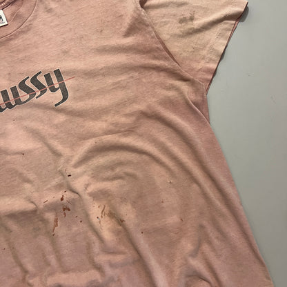 XXL 1990s Heavily Distressed Stussy T-shirt