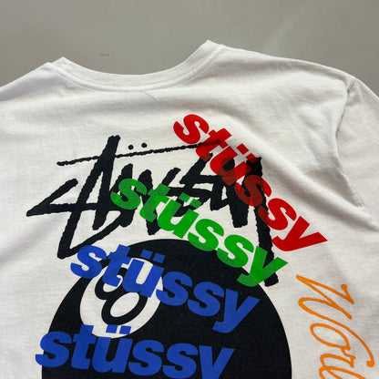 Large Stussy Test Strike White T-shirt
