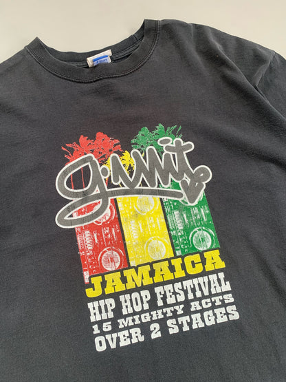 XXL 2000s G-Unit Jamaica Hip Hop Festival T-shirt