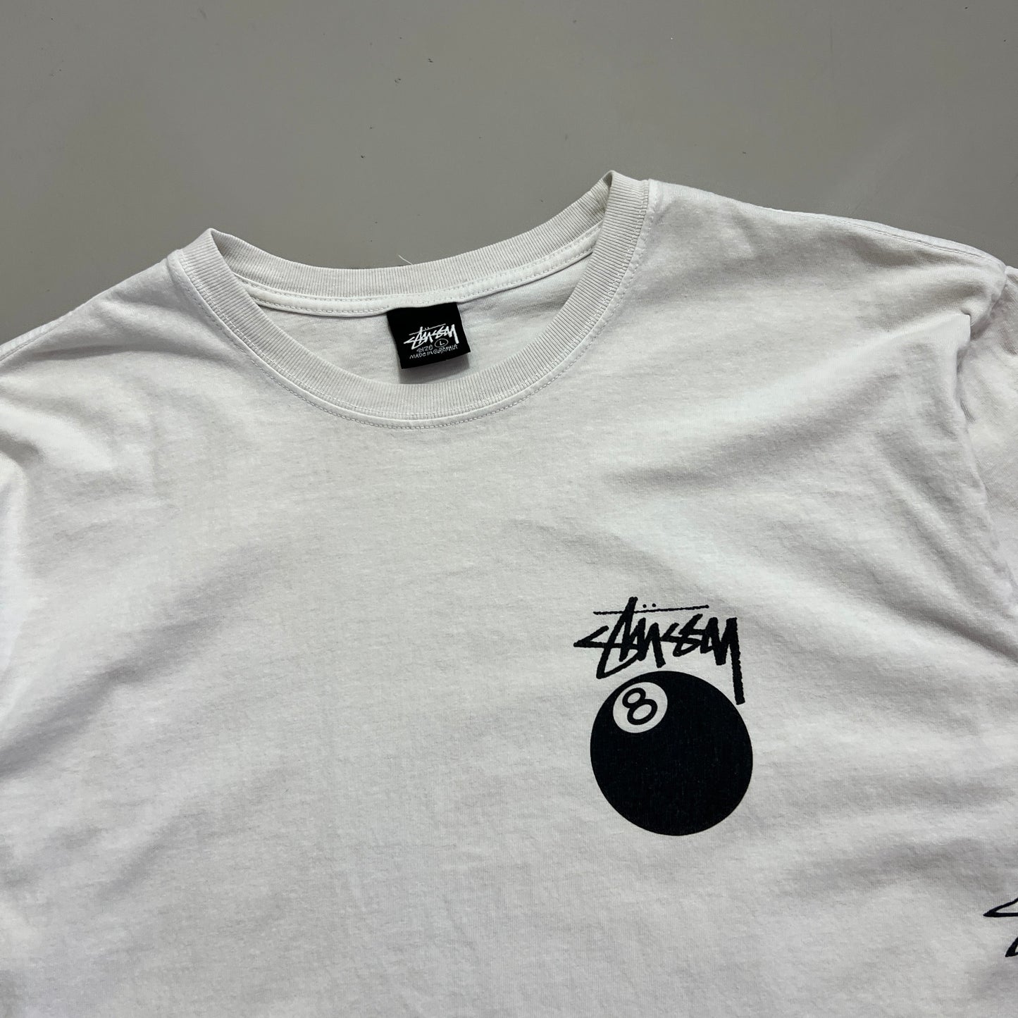 Large Stussy Test Strike White T-shirt