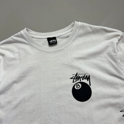Large Stussy Test Strike White T-shirt