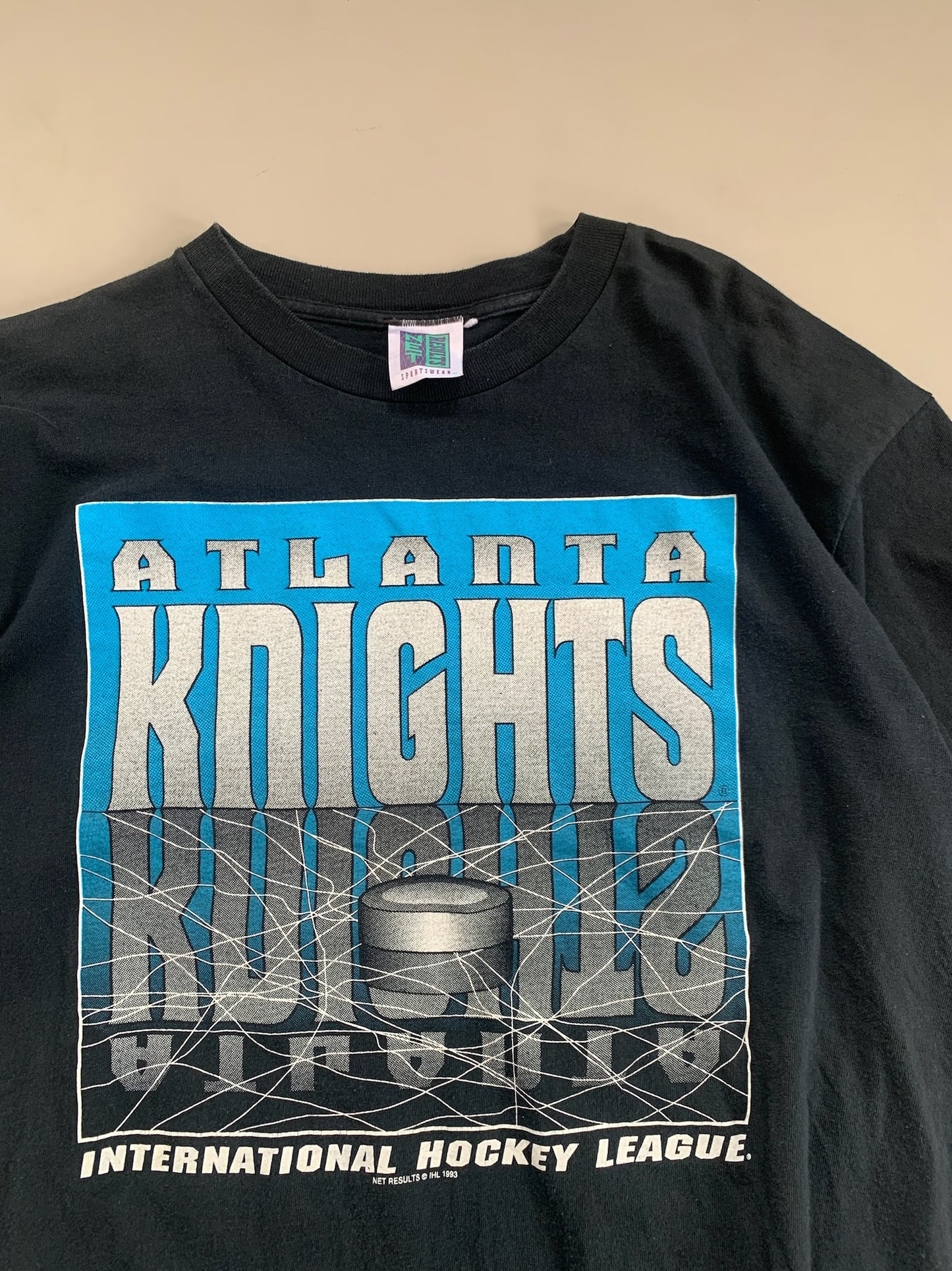 XL 1993 Atlanta Knights International Hockey T-shirt