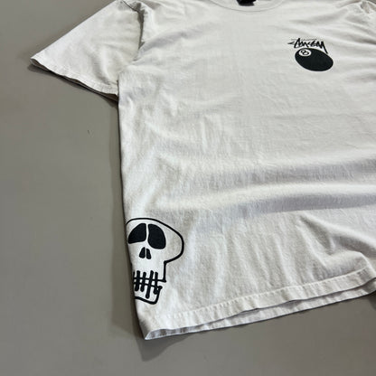 Large Stussy Test Strike White T-shirt