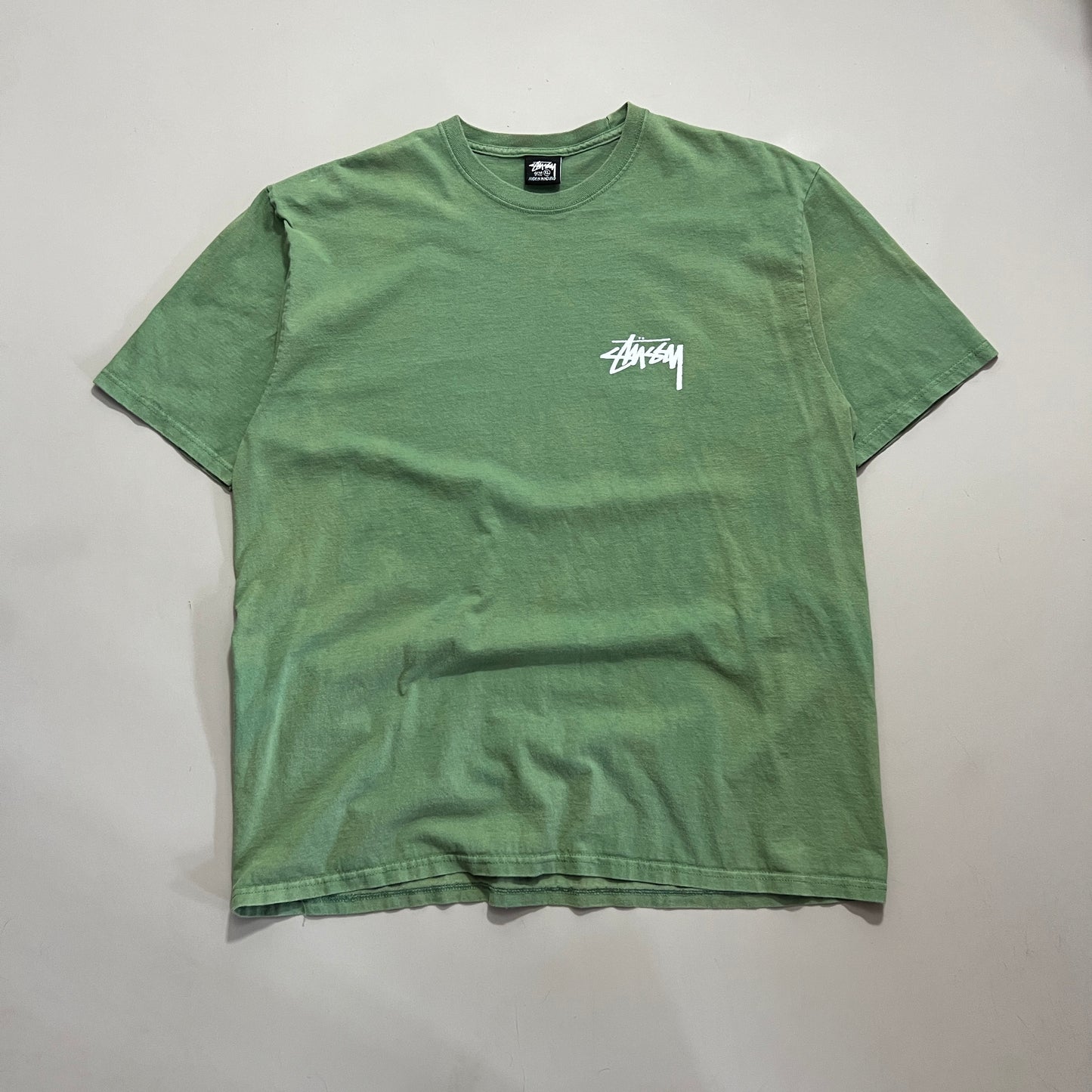 XL 2000s Olive Stussy Designs T-shirt