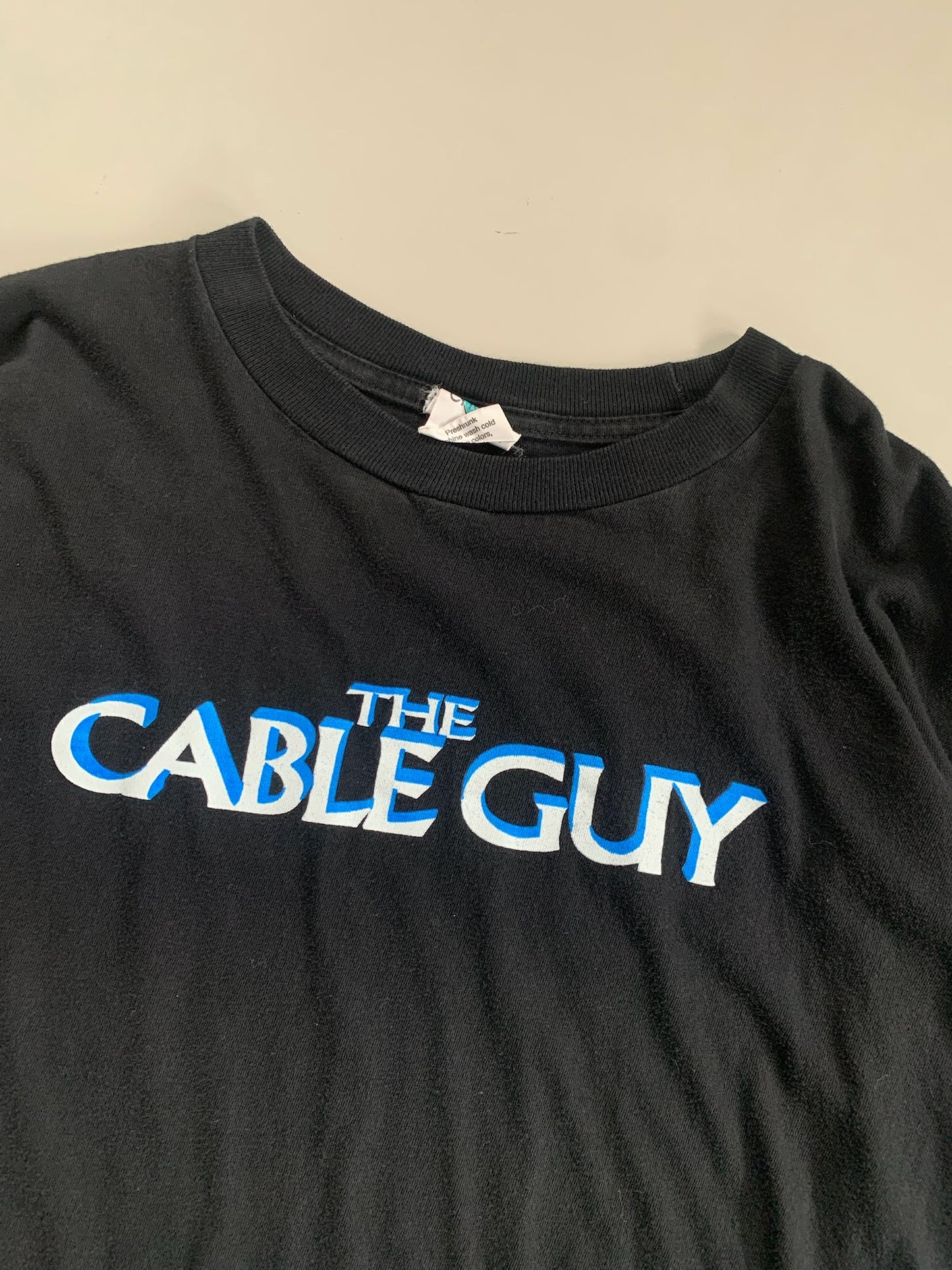 Large 1996 Jim Carrey The Cable Guy Movie Promo T-shirt