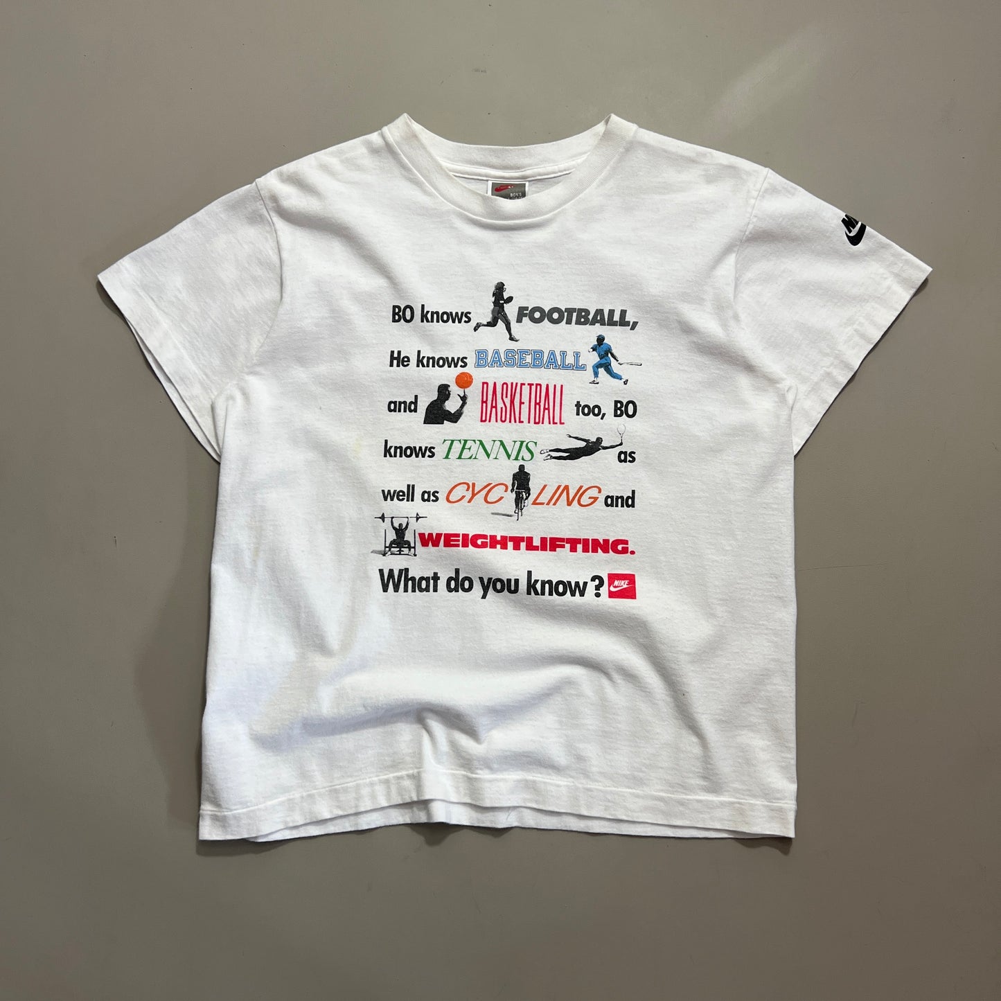 Youth Large 1990s Nike What Do You Know? T-shirt