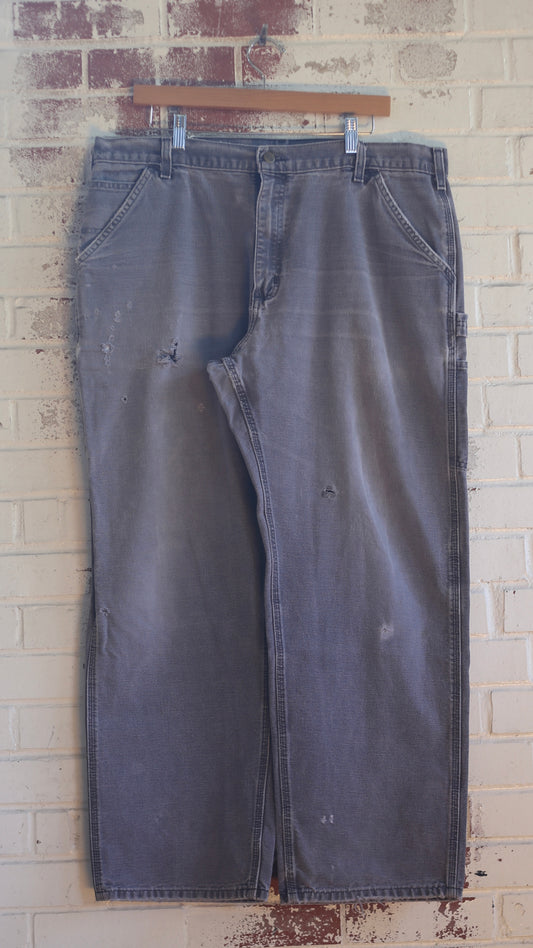39x29 Distressed Navy Carhartt Carpenter Pants