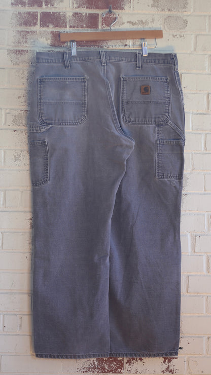 39x29 Distressed Navy Carhartt Carpenter Pants