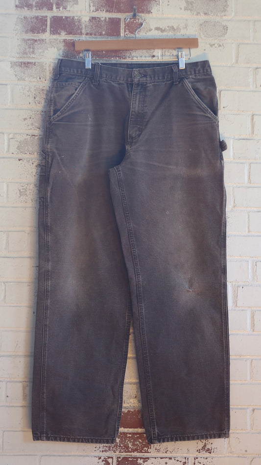 35x31 Mocha Carhartt Carpenter Pants