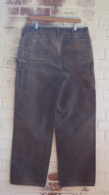 35x31 Mocha Carhartt Carpenter Pants