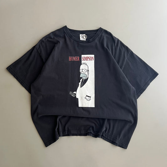 2XL 2000s Homer Simpson Scarface T-shirt
