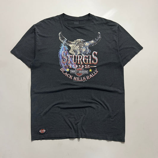 XXL 1992 Harley Davidson Sturgis 3D Emblem T-shirt