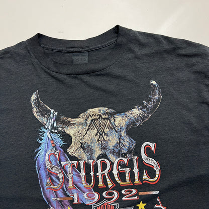 XXL 1992 Harley Davidson Sturgis 3D Emblem T-shirt