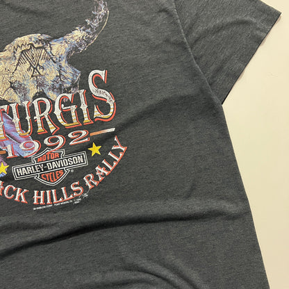 XXL 1992 Harley Davidson Sturgis 3D Emblem T-shirt