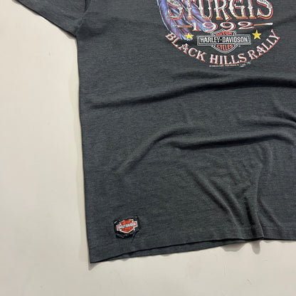 XXL 1992 Harley Davidson Sturgis 3D Emblem T-shirt