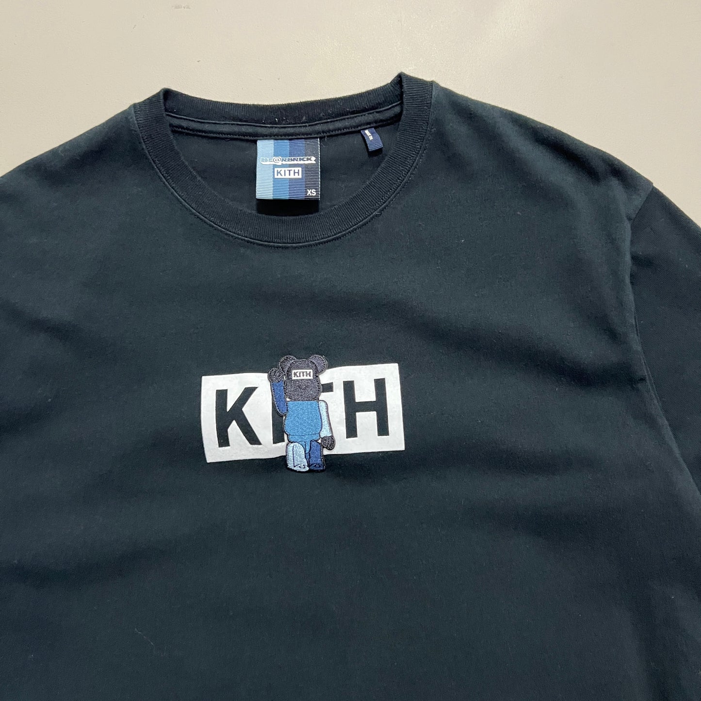 XS Kith x Bear Brick Black T-shirt