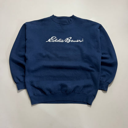 XL 2000s Eddie Bauer Navy Sweatshirt