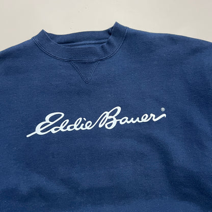 XL 2000s Eddie Bauer Navy Sweatshirt