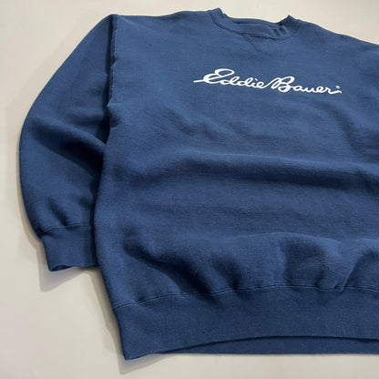 XL 2000s Eddie Bauer Navy Sweatshirt
