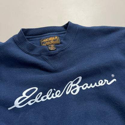 XL 2000s Eddie Bauer Navy Sweatshirt