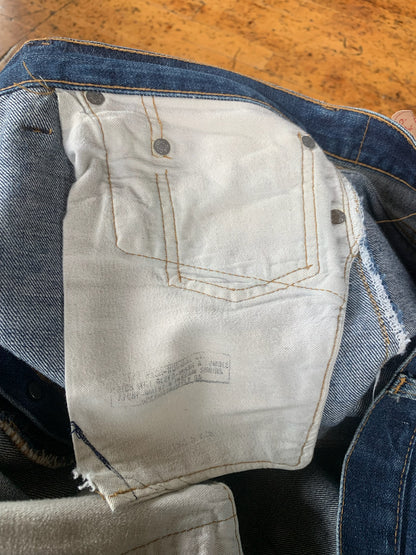 35x34 1970s Worn Levi's 501 Selvedge Denim Jeans