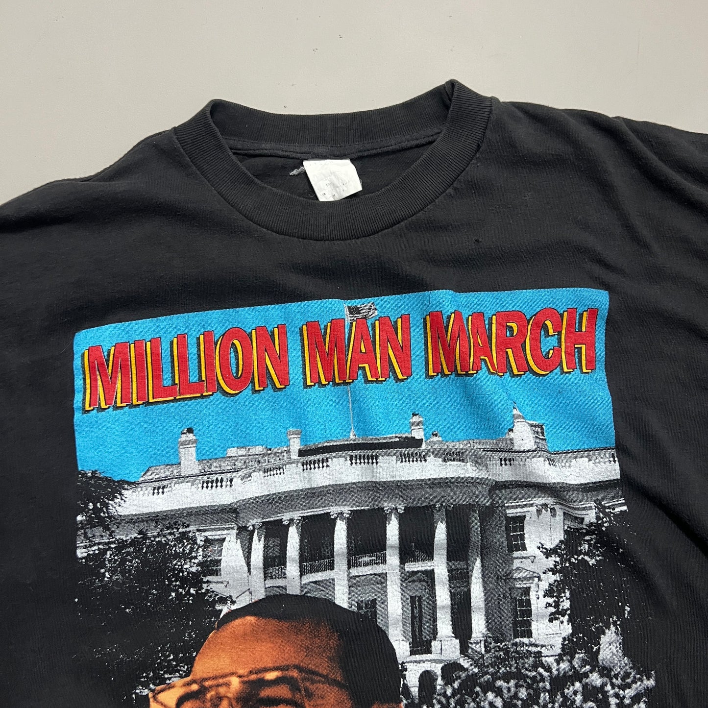 XL 1995 Million Man March Malcolm X T-shirt