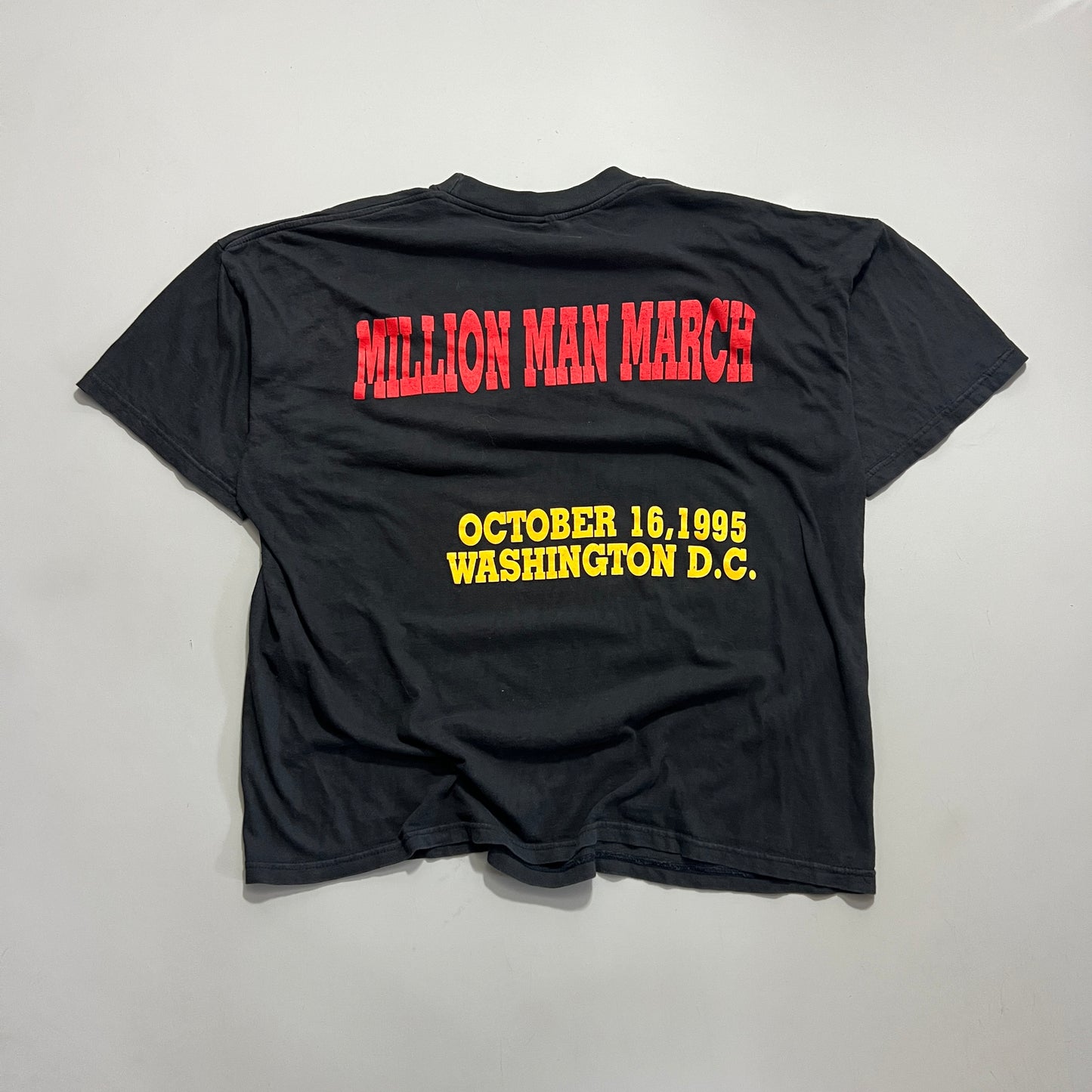 XL 1995 Million Man March Malcolm X T-shirt