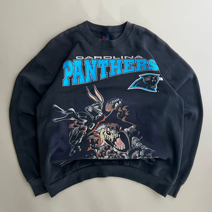 Large 1994 Carolina panthers Looney Tunes Sweatshirt