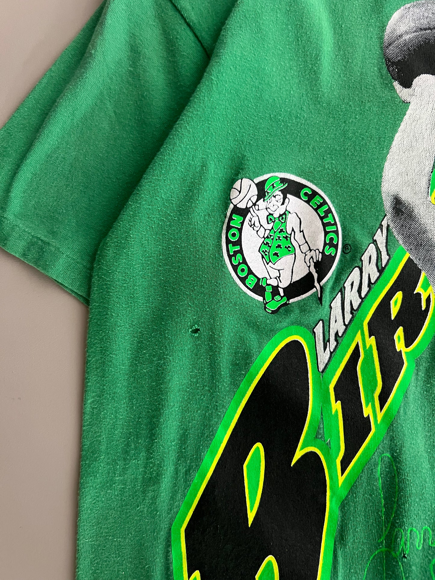 Large 1989 Larry Bird Celtics T-shirt